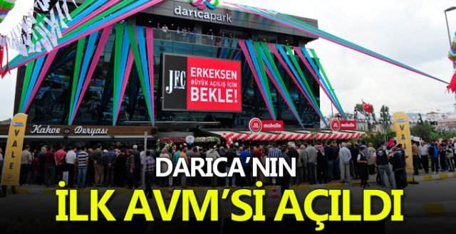 Darıca park avm teslim edilmiştir.